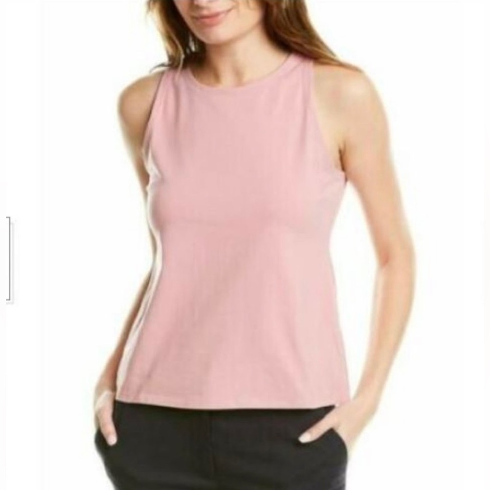 Eileen Fisher- “Round Neck Slim Tank” In Magnolia- Size Large NWT! - Picture 4 of 8